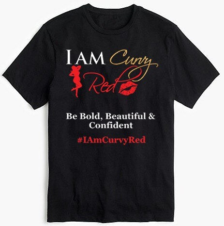 I AM Curvy Red Shirt